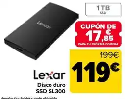 Carrefour Lexar disco duro ssd sl300 oferta