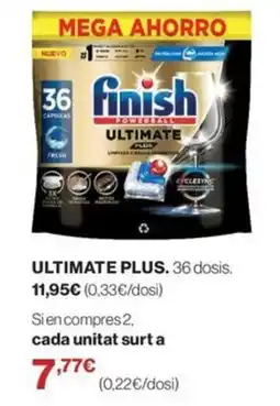 El Corte Inglés finish ultimate plus oferta