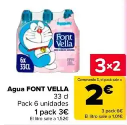 Carrefour Agua Font Vella oferta