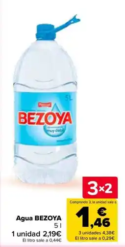 Carrefour Agua BEZOYA oferta