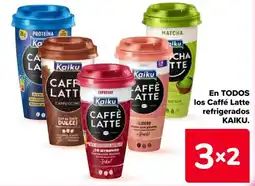 Carrefour Kaiku en todos los caffe latte refrigerados oferta
