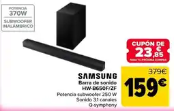 Carrefour Samsung barra de sonido hw-b650f/zf oferta