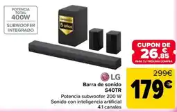 Carrefour LG Barra de sonido S40TR oferta