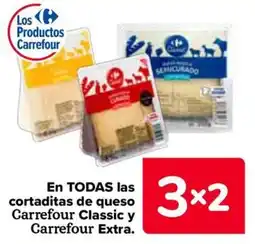 Carrefour Carrefour cortaditas en todas las cortaditas de queso Classic y Extra oferta