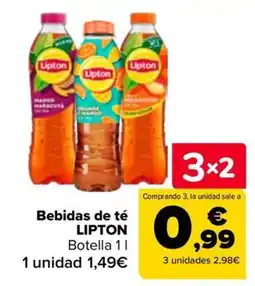 Carrefour Bebidas de té LIPTON oferta
