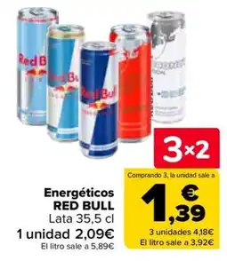 Carrefour Red Bull energéticos oferta