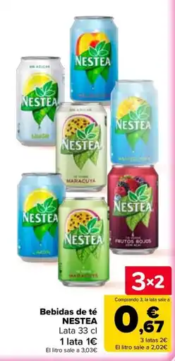 Carrefour Bebidas de té NESTEA oferta