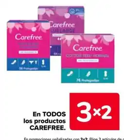 Carrefour Carefree en todos ls productos oferta