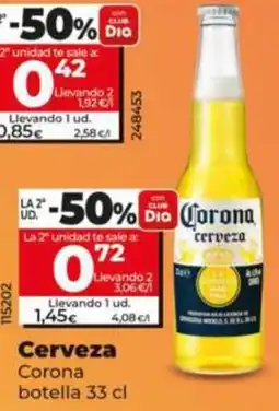 Dia Supermercados Corona cerveza oferta