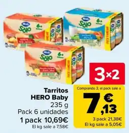 Carrefour Hero baby tarritos oferta