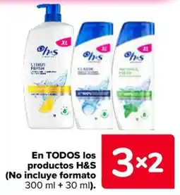 Carrefour H&S en todos los productos oferta