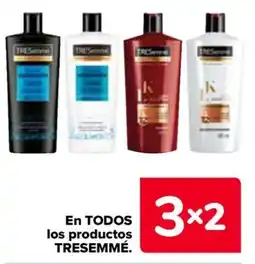 Carrefour Tresemme en todos los productos oferta