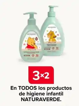 Carrefour Naturaverde en todos los productos de higiene infantil oferta