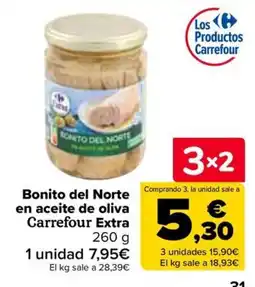 Carrefour Carrefour Extra bonito del norte en aceite de oliva oferta