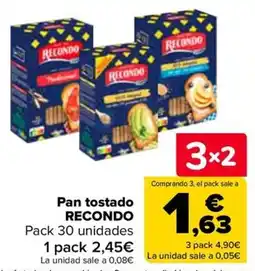 Carrefour Pan tostado RECONDO oferta