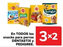 Carrefour Dentastix y Pedigree snacks para perros oferta