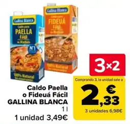 Carrefour Gallina Blanca caldo paella o fideuá fácil oferta