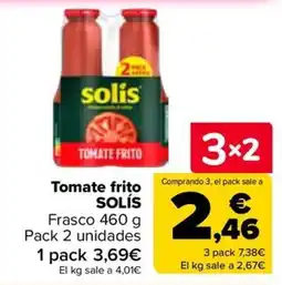 Carrefour Solis tomate frito oferta