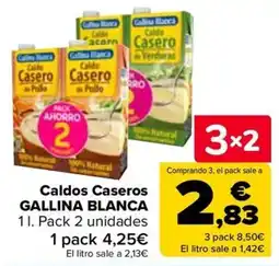 Carrefour Gallina Blanca caldos caseros oferta