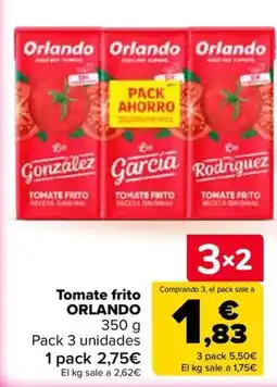 Carrefour Orlando tomate frito oferta