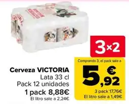 Carrefour Cerveza victoria oferta