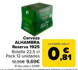 Carrefour Cerveza Alhambra Reserva 1925 oferta