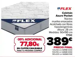 Carrefour Flex colchón azure pocket oferta