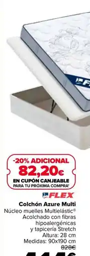Carrefour Flex colchón azure multi oferta