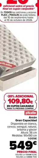 Carrefour Pikolin arcón gran capacidad oferta