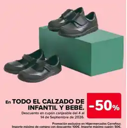 Carrefour calzado de infantil y bebé oferta