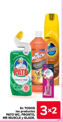 Carrefour Pato Wc Pronto Mr Muscle Glade en todos los productos oferta