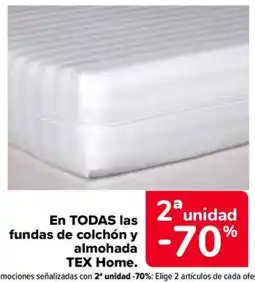 Carrefour Tex home fundas de colchón y almohada oferta