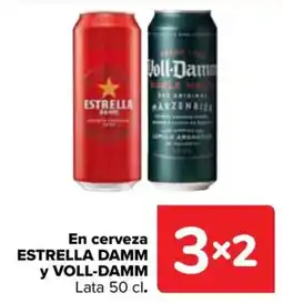 Carrefour Estrella Damm y Voll-Damm oferta