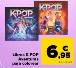 Carrefour Libros K-POP Aventuras para colorear oferta