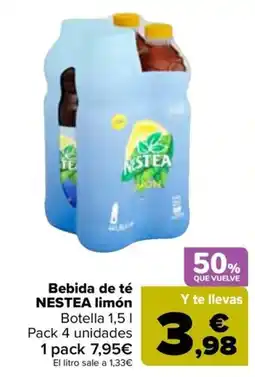 Carrefour Nestea limón oferta
