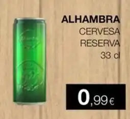 Plusfresc Alhambra cervesa reserva oferta