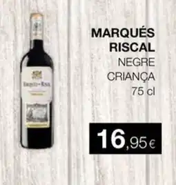 Plusfresc Marqués Riscal Negre Criança oferta