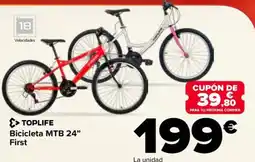 Carrefour Toplife bicicleta mtb 24" first oferta