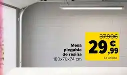 Carrefour Mesa plegable de resina oferta