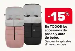 Carrefour accesorios de paseo y auto de bebé oferta