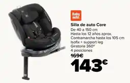 Carrefour Baby auto Silla de auto Core oferta