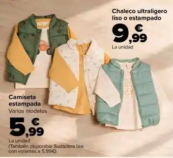 Chaleco ultraligero liso o estampado