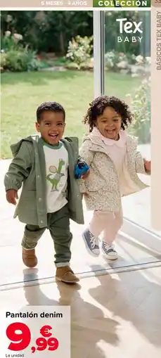 Carrefour Tex Baby pantalón denim oferta