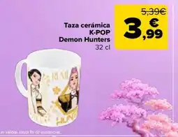 Carrefour Taza cerámica K-POP Demon Hunters oferta