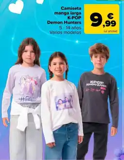 Carrefour Camiseta manga larga K-POP Demon Hunters oferta
