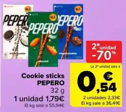 Carrefour pepero cookie sticks oferta
