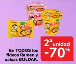 Carrefour Buldak En todos los fideos Ramen y salsas oferta