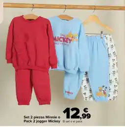 Carrefour Minnie jogger Mickey oferta