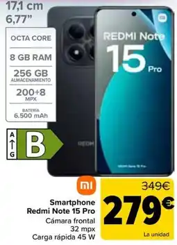 Carrefour Xiaomi Redmi Note 15 Pro oferta