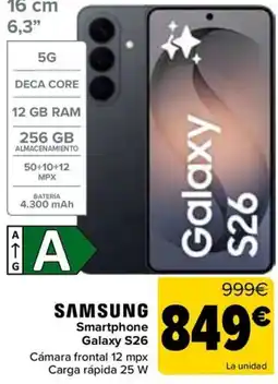 Carrefour Samsung Smartphone Galaxy S26 oferta